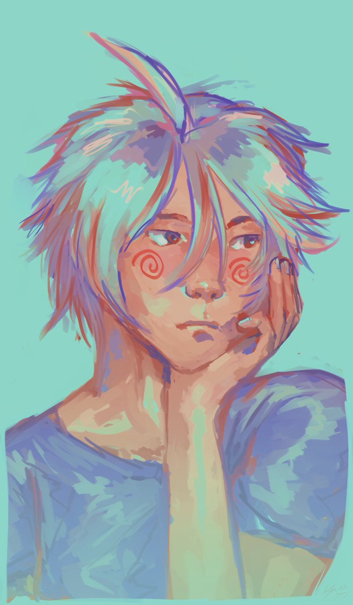stabtime's tweet photo. #CreatingwithADHD hi Iโm Felix Iโm autistic and ADHD (and 2e too ig but people donโt know what it is) and I draw haruka nijo over and over until I die. Thatโs on hyperfixation babey https://t.co/l2qvXcRenA