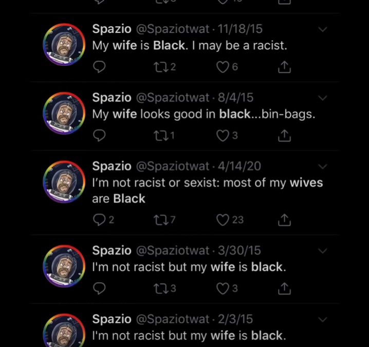 allegedly, there is a twitter user by the name of spazio behind it all. This user was constantly complaining about why his racist tweets would not go viral