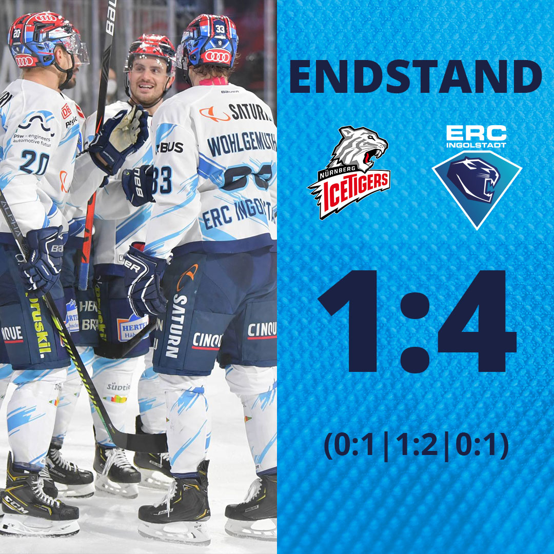 ERCIngolstadt's tweet photo. Wir gewinnen bei den @Ice_Tigers verdient mit 4:1. Mirko #Höfflin machte im letzten Drittel den Deckel drauf und sicherte dem #ERC den ersten Sieg im zweiten Spiel der neuen Saison.

#EndlichEishockey #EndlichERC #SchanzerPanther #Derbysieger https://t.co/6SKtwMZ0BJ