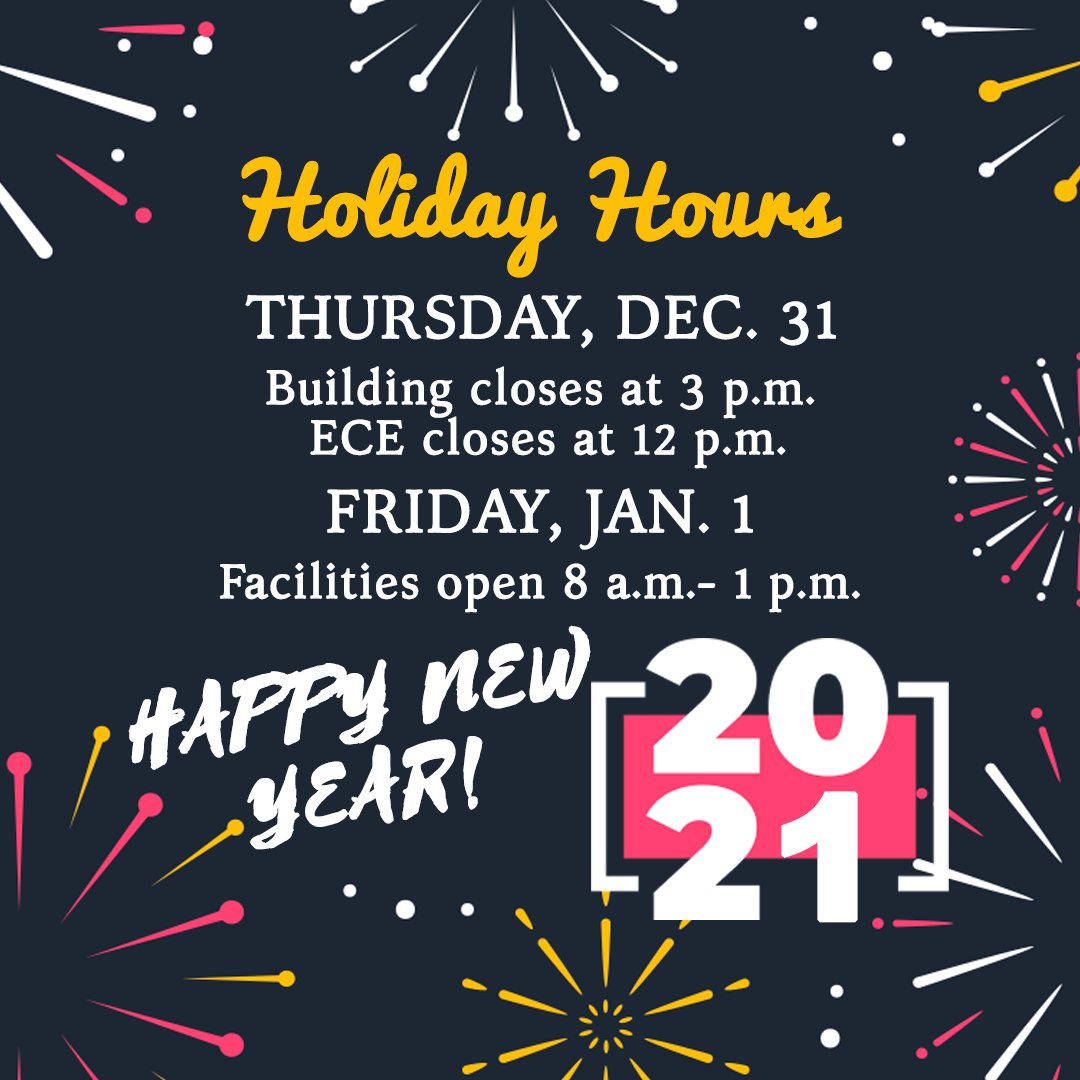 ShawJCC's tweet photo. Please be aware of our Holiday Hours for this month! ❄️
⁣
Classes on New Year's Day:  Water Werks at 8:30 am and All Levels Yoga at 9:30 am (𝘗𝘭𝘶𝘴 𝘓𝘦𝘴𝘔𝘪𝘭𝘭𝘴 𝘊𝘭𝘢𝘴𝘴𝘦𝘴 𝘪𝘯 𝘵𝘩𝘦 𝘎𝘳𝘰𝘶𝘱 𝘌𝘹 𝘳𝘰𝘰𝘮!) https://t.co/hCYPR0MaGA