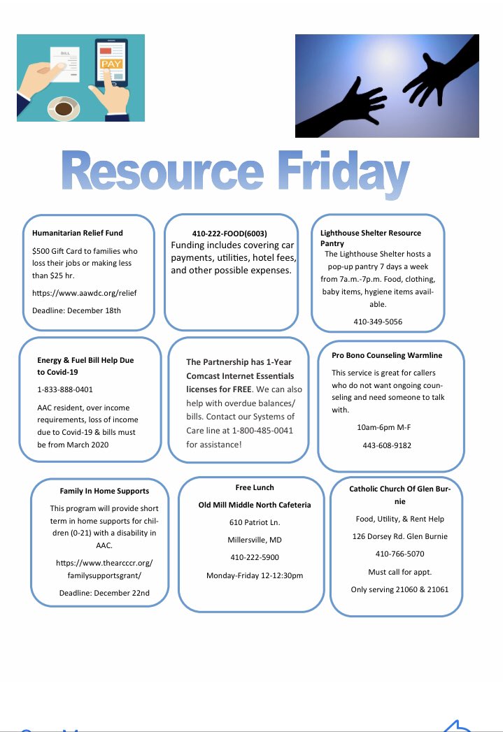 Resharing resources for our OMMN families.  #OMMNPRIDE #AACPSAwesome