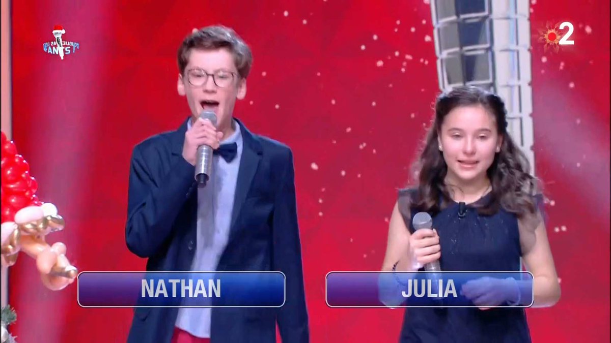 titi1960's tweet photo. Quatrième match #Noplp de @nagui
version #MiniMaestro #NOPLE #NoubliezPasLesEnfants
#Nathan vs #Julia https://t.co/9NvSXJnyZG
