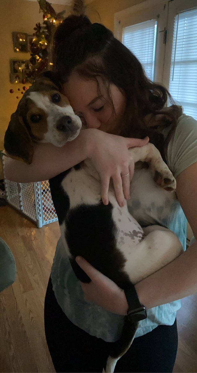 roxyjen8's tweet image. Puppy love and my middle!❤️🎄 #Autumn #MiddleDaughter #ChristmasEveEve