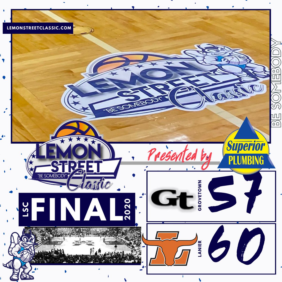 LemonStClassic's tweet photo. Scores from yesterday's final day! All-Tourney team coming soon. Bracket MVPs to be named!
The #LSC2020π was presented by @PlumbSuperior
#BeSomebody https://t.co/3joW8sF2sS