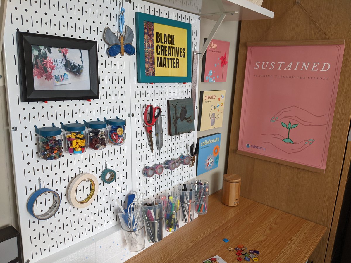 drabigailjoseph's tweet photo. This break is all about expanding the creative thinking. Stay tuned for the new version of @edstoria Chat & Play. This educator has ideas. The new set has some practicality to it as well. It's amazing what you can do with limitations like renting a place. #EducatorsAreCreative https://t.co/Ui73WW0Vsl