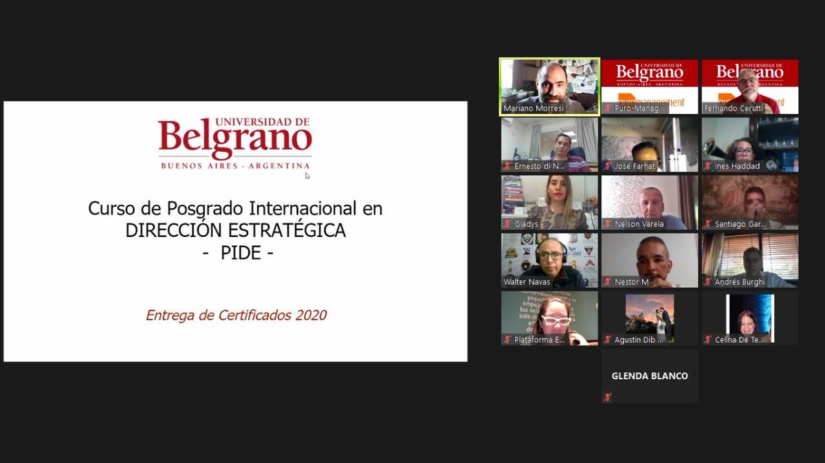 mmorresig's tweet photo. Final del #PIDE2020. Acto de entrega de diplomas a los egresados.
Una linda ceremonia digital de encuentro, reconocimiento y proyección.
@ubeduar @capacitacionub @Puro_Management @FundacionDenuo @fcerutti @Scheinsohn @andrealiii https://t.co/oxjM25l5Ek