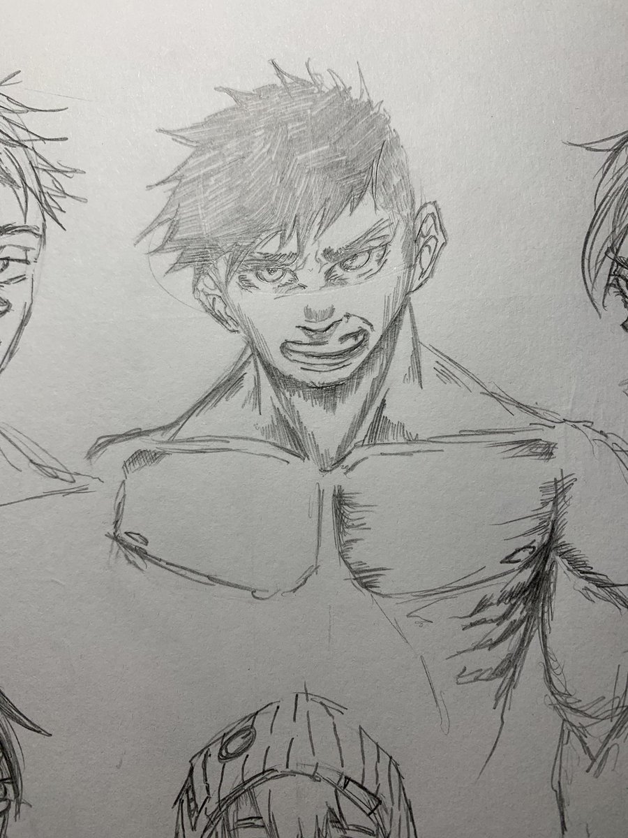 Sxunderz's tweet photo. Ngl... I might need to do a page a day and try improving. It’s been awhile since I’ve drawn in a manga type art style #mangaka #mangaart https://t.co/UzbbxBaZBC