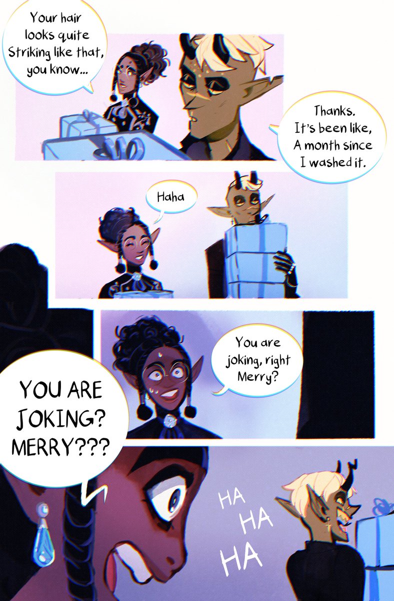 Merry and Bo going out on a delivery together (part 2)

Merry is passionate about being gross 