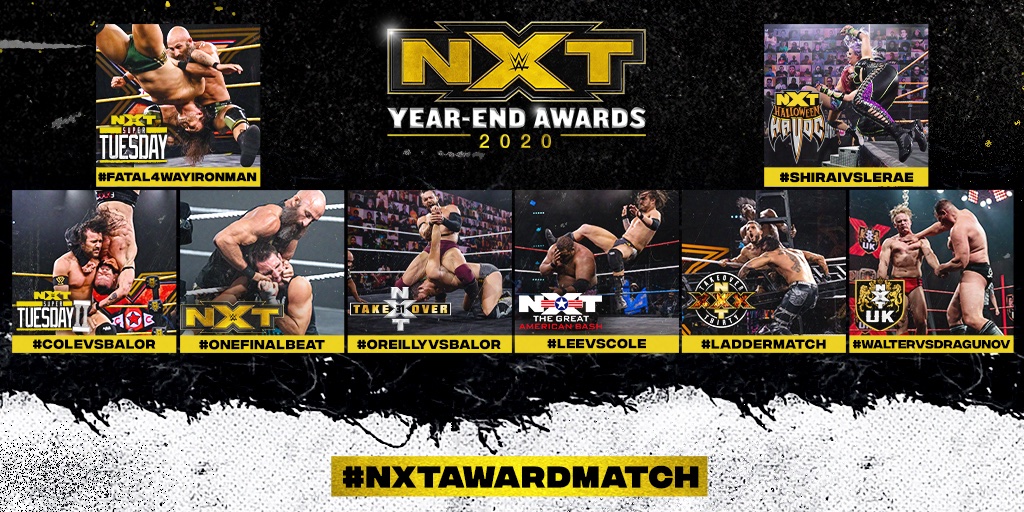 WWENXT's tweet photo. Which match do YOU think was #MOTY? Tweet #NXTAwardMatch + one of the below to vote! #NXTYearEndAwards ⭐⭐⭐⭐⭐ 

#Fatal4WayIronMan
#ColeVsBalor
#OneFinalBeat
#OReillyVsBalor
#LeeVsCole
#ShiraiVsLeRae
#LadderMatch 
#WALTERVsDragunov 

(1/2) https://t.co/aXc5WLFkgD