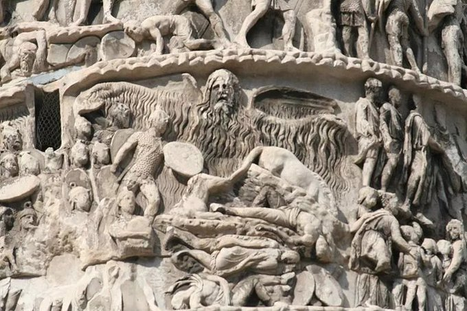 hittman240's tweet photo. ABSOLUTE PROOF #BIGOOT/#SASQUATCH/THE #HAIRYMAN DATES BACK TO THE #ROMANS &amp; BEFORE! THIS SCENE IS ON THE #VICTORYCOLUMN OF #MARCUSAURELIUS DEPICTING THE #RainMiracle, DEDICATED IN 193 A.D., WITHIN 100YRS OF THE #GOSPELS, &amp; THAT THEY WERE LOOKED UPON AS DIETIES! #Yowie #Yahwey? https://t.co/H5IHAOotDm