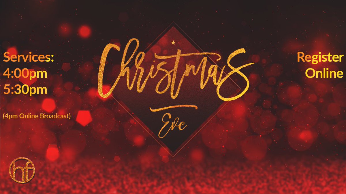 Harborview Christmas Eve Services 
-4pm
-5:30pm
Online broadcast at 4pm. Use our registration form to let us know how many people you will be bringing. ow.ly/Umdy50CTAye