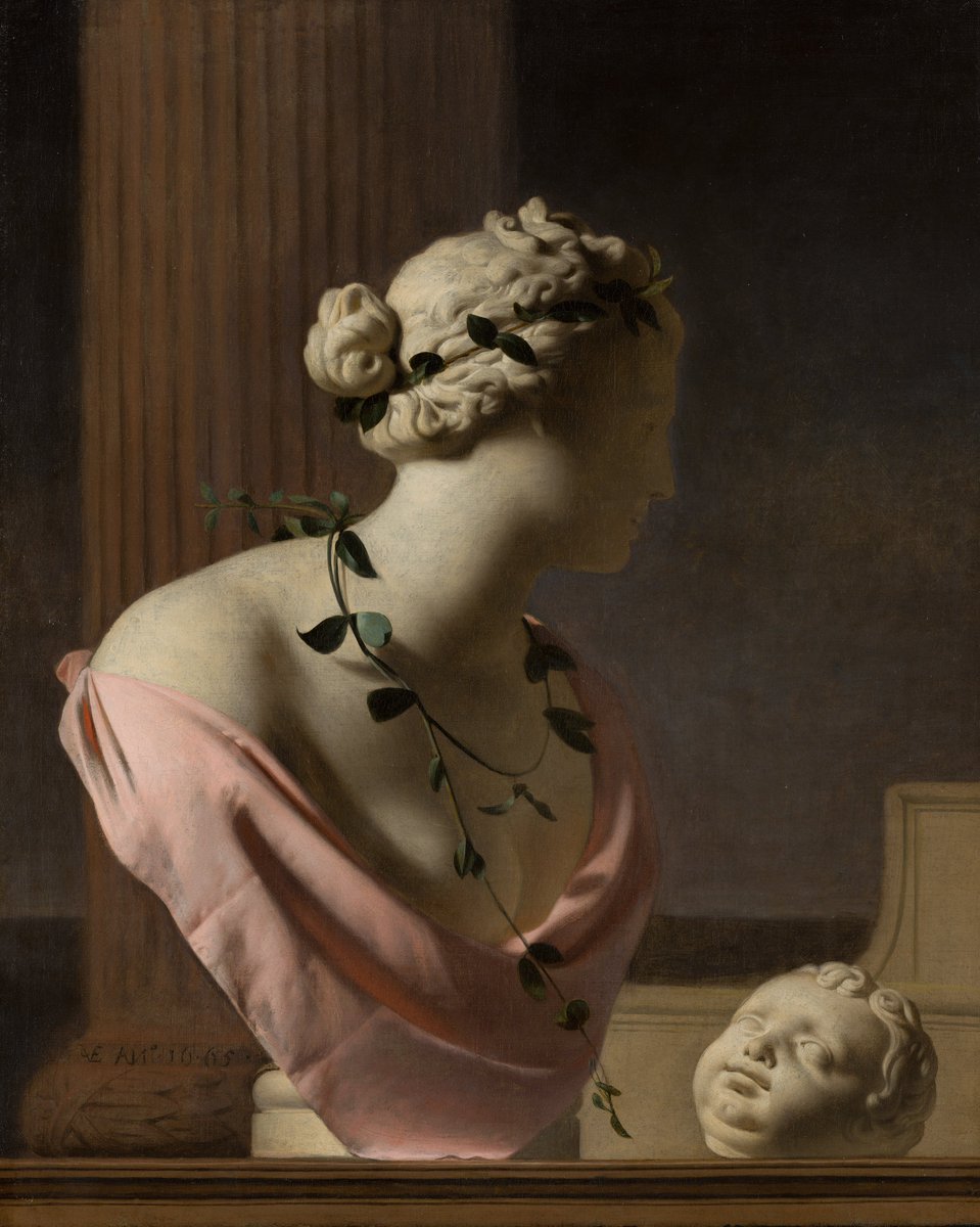 EuropeanArtHIST's tweet photo. Caesar van Everdingen, Trompe l'Oeil with a Bust of Venus, 1665. (Mauritshuis, The Hague ). #art https://t.co/lF5KXmdPRQ