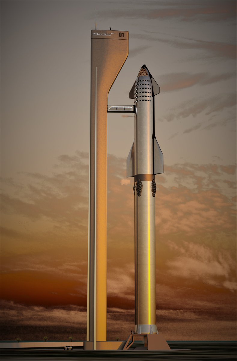 Dtrford's tweet photo. Boca Chica Tower 01, Gateway to Mars and beyond.

#SpaceXStarship #SpaceX #starship #ElonMusk #Elon #space #Bocachica https://t.co/gIfh88TWmT