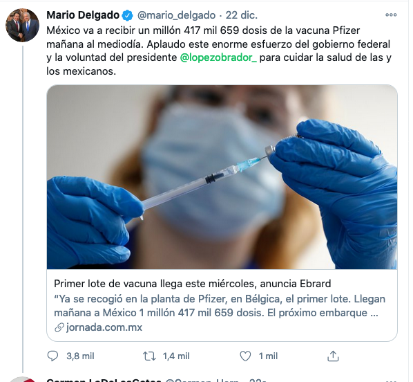 Carmen_Hern's tweet photo. @mario_delgado La #4TMiente Llegaron 3,000. https://t.co/4QatZJJWb9