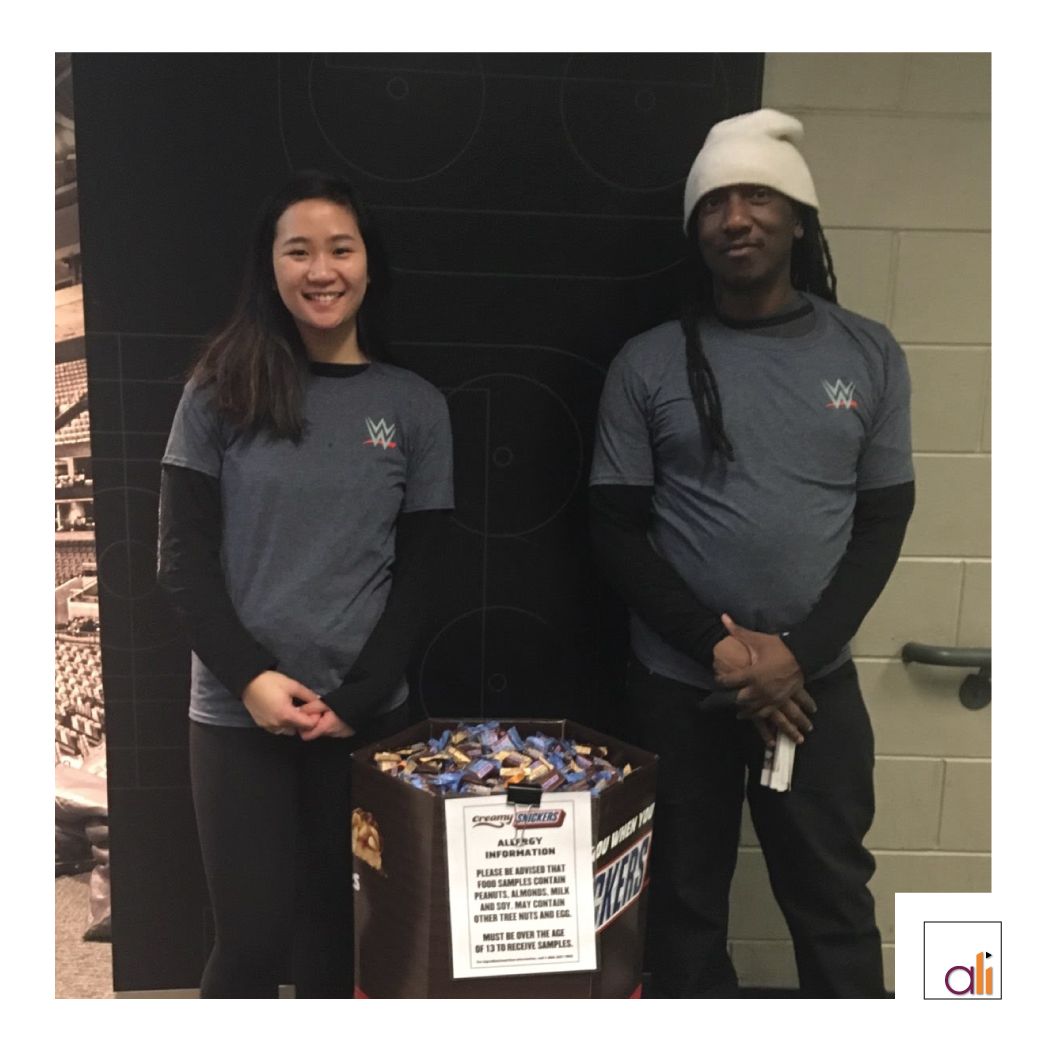 AdelanteLive's tweet photo. It's #waybackwednesday! We're remembering the 'before times' and all the fun we had promoting #Snickers at #WWE events across the country! Keep your head up and we'll see you soon! Stay safe! 🙂

#wbw #wayback #adelantelivelife #events #promolife https://t.co/PM9pTA8OpQ