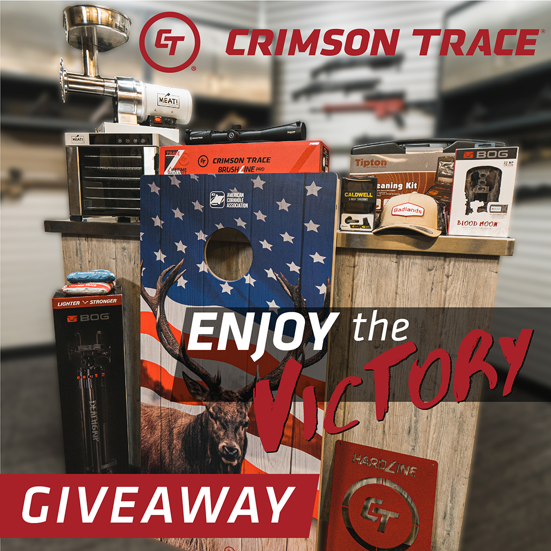 CrimsonTrace's tweet image. Introducing: Enjoy The Victory Giveaway! 🇺🇸 Launching TODAY and goes through 01/13/2021! Tag someone who needs a little Victory in their life 👇
Be the first to enter: bddy.me/3aHmOR4 

@CaldwellShoot @bog_pod #wheelertools #tiptonguncleaning #madewithmeat