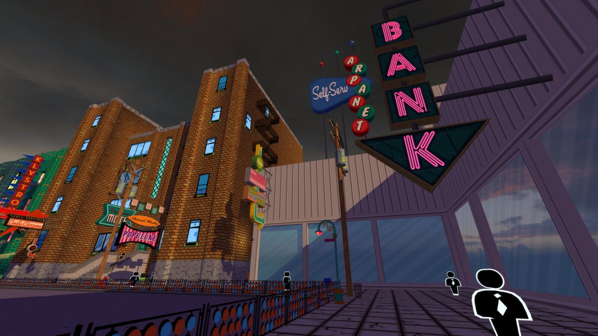 Jazzpunk ($3.74) - a bizarre comedy adventure game set in a VERY alternate cold war. take your fisher-price self around and solve (?) mysteries (????) to do... things? (?????) very strange, very memorable, joke styles vibe heavily with Airplane!.  https://store.steampowered.com/app/250260/Jazzpunk_Directors_Cut/