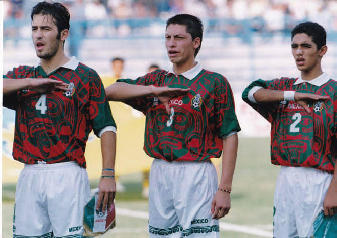 Aba Sport Alternativo.Raro jersey que combina los colores verde y rojo. Dicho Jersey fue presentado con cortos rojos aunque no tengo evidencia de que se usara alguna vez.Fue usado en un solo partido por la selección mayor en 1997 y las juveniles lo usaron de forma mas común.