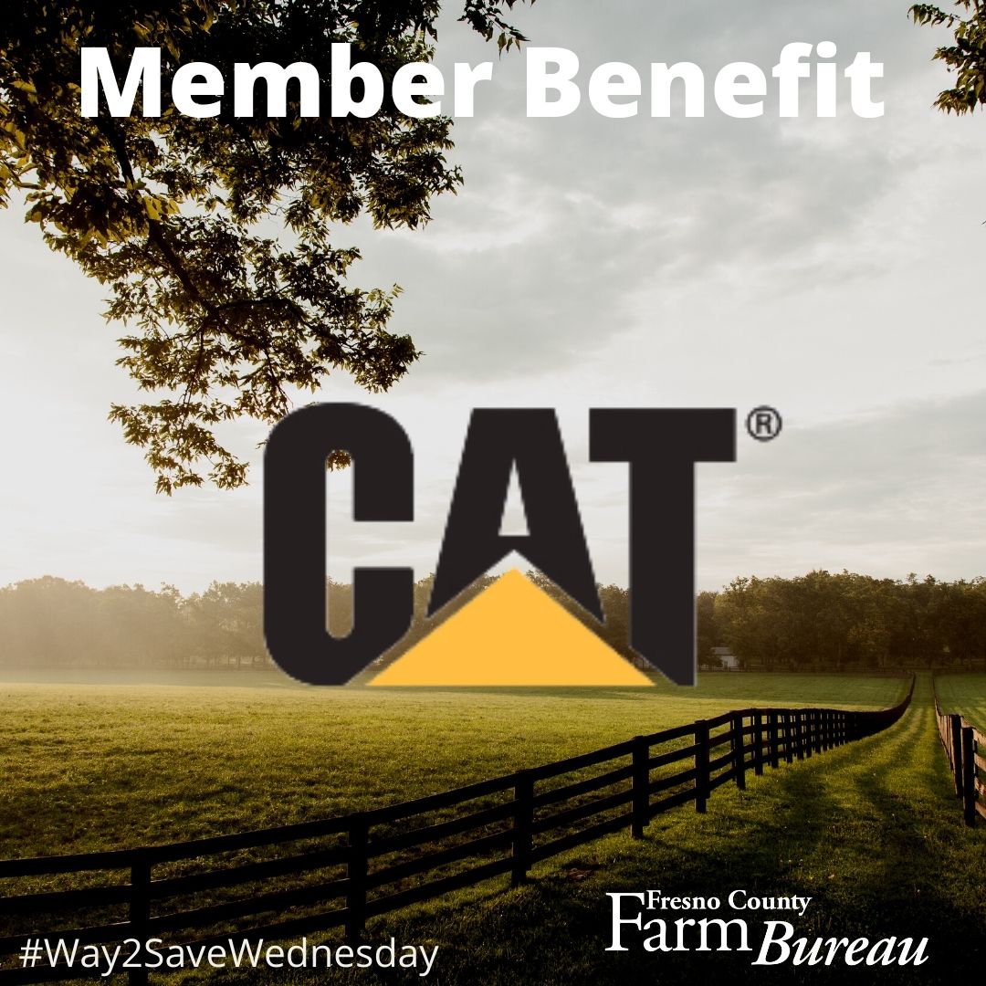 fcfb_ag's tweet image. California Farm Bureau members can save up to $5,000 on eligible Cat machines and an additional $250 credit on work tool attachments purchased with new Cat machines.

Visit cfbf.com/member-benefits to learn more. 
#Way2SaveWednesday #fcfb #cfbf #farmbureau