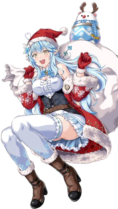 Merry Christmas⛄?
プレゼント届けに来てくれたサンタラミィさん。
#雪花ラミィ
#らみあ〜と 
