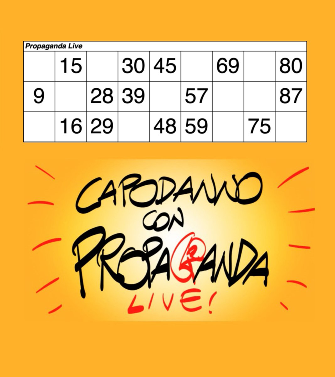 FraRomani23's tweet photo. L'ultimo dell'anno pigiama, spumante, lenticchie (che portano bene) e #propagandalive #propagandatombola https://t.co/ULCQE6nQGQ