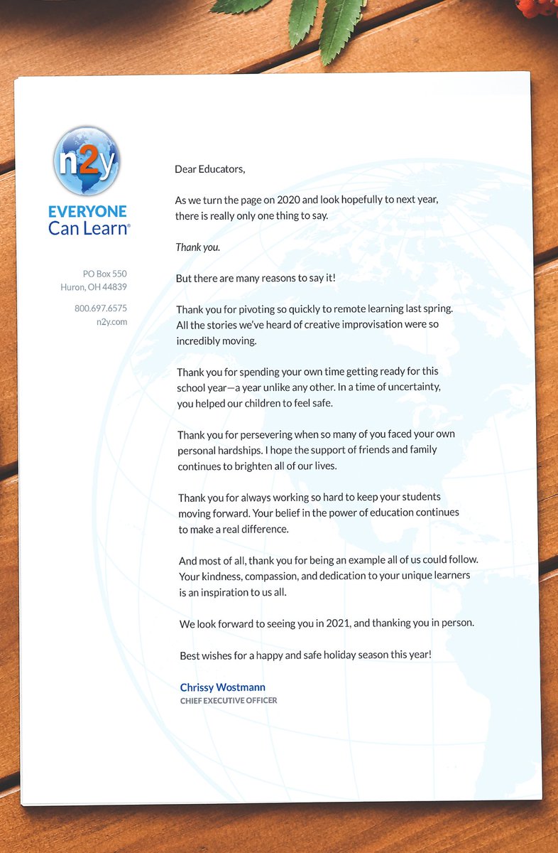 Everwayglobal's tweet photo. Chrissy, our CEO, has two words she’d like to share about 2020. #n2y #thankyouteachers https://t.co/PY5PkVKuBh