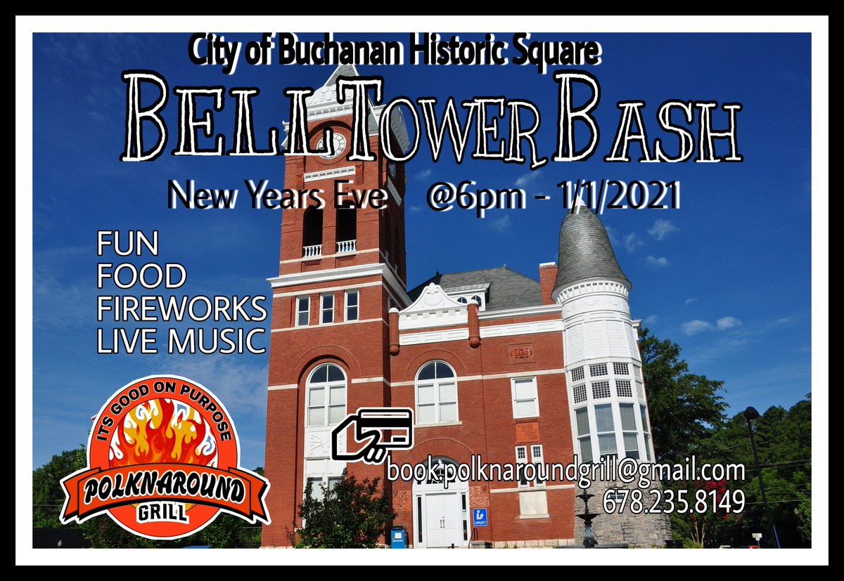 theseasonspoon's tweet photo. #ComeSeeWhatWeSmokin #exploregeorgia #newyearseveatlanta #fireworks #foodtrucks #cityofbuchanan #belltowerbash https://t.co/WwNYGYzrCd