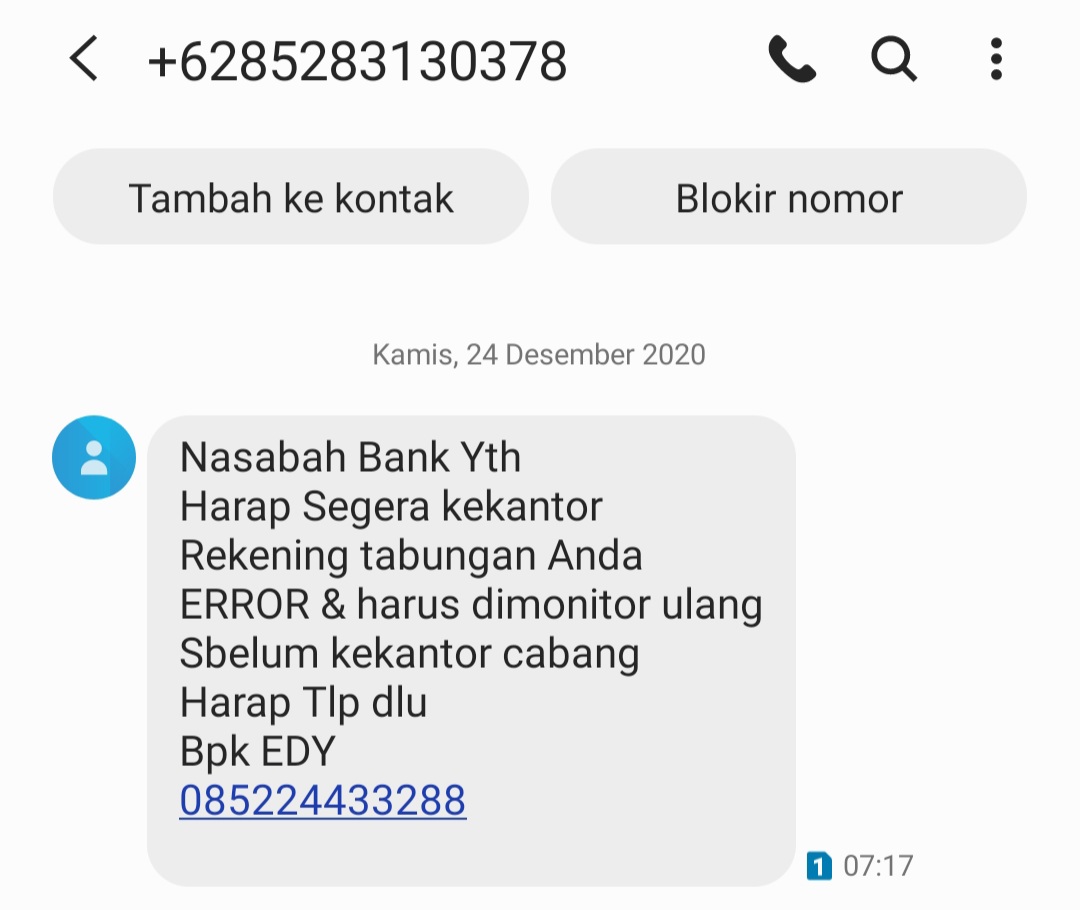 Tag @aduanBRTI <a href="/aduankonten/">aduankonten</a> 
Modus baru rekening tabungan error