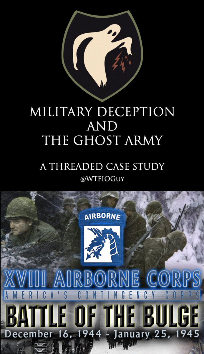 Actions executed to deliberately mislead adversary decision makers as to friendly mil capabilities, intentions, and operations, thereby causing the adversary to take specific actions (or inactions) that will contribute to the accomplishment of the friendly mission. Buckle up!  https://twitter.com/18airbornecorps/status/1341899664250048512