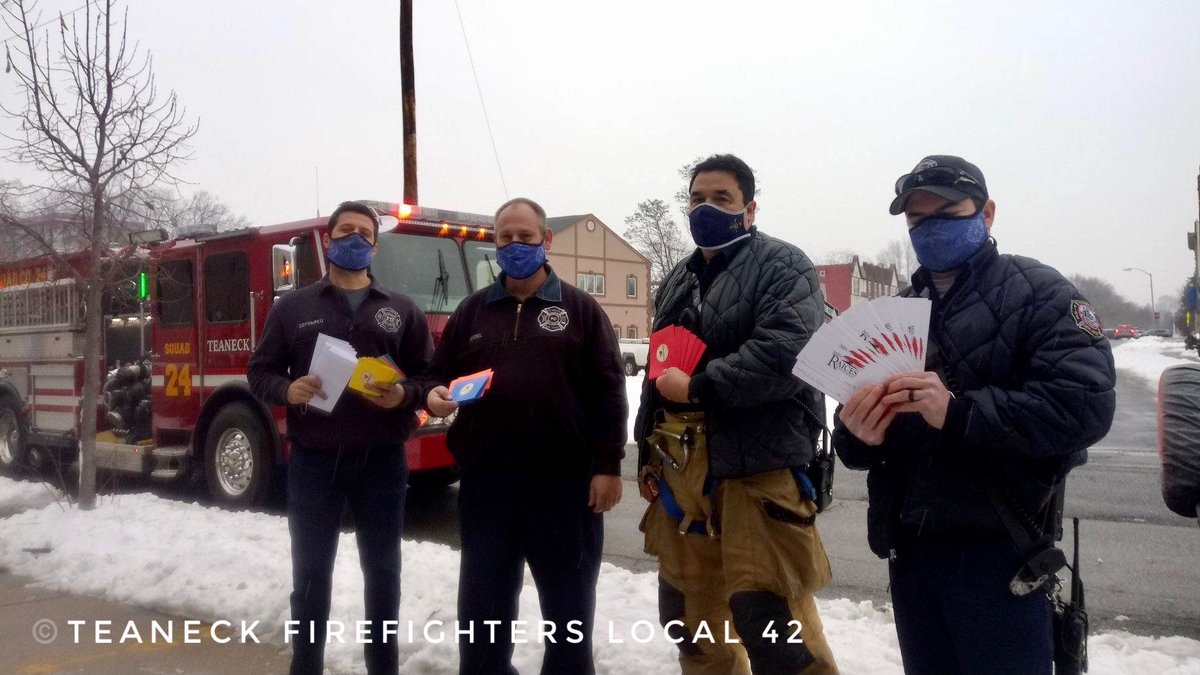 teaneckff's tweet photo. On December 20 2020, The Firefighters of Teaneck FMBA Local 42 &amp; 242 donated toys and gift cards to the Teaneck Pantry/Helping Hands Food Pantry for the Annual Teaneck Toy Drive. #teaneckfirefighters #fmbalocal42 #njfmba https://t.co/uJ8scDoLuW