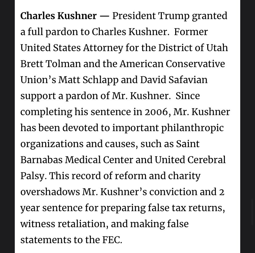 BREAKING: Trump pardons STONE, MANAFORT, CHARLES KUSHNER
