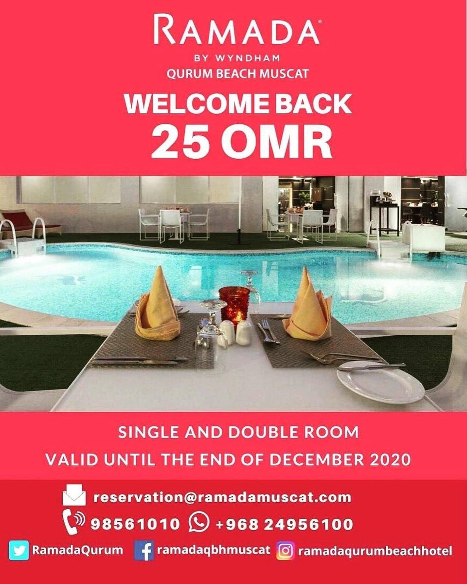 RamadaQurum's tweet photo. #muscat #Muscathotels #muscatevents #muscatevents #muscatlife #muscatoman #gcchotels #muscatTravel #omantourisum #ramadabywyndham #wyndham #travel #travelblog #vacation #holiday #traveling #trip #explore #travelphoto #hotel #besthotel #omanhotels #gcchotels https://t.co/cfogll733B