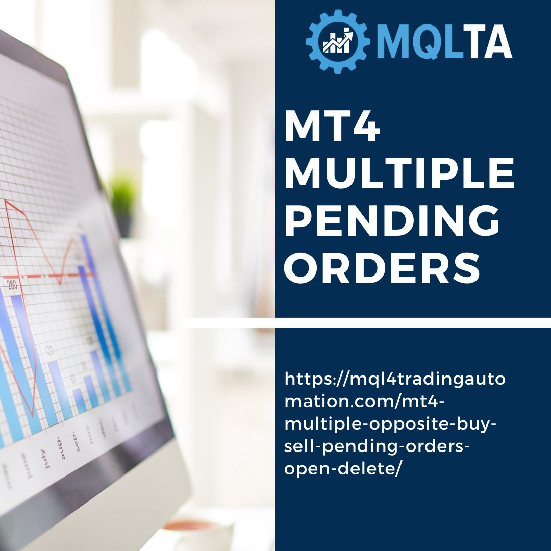 MQL4Trading's tweet image. Pending orders are orders that will be executed at a given price. It is a necesary part in trading. Learn how to manage, submt and delete pending orders by clicking the link below: bit.ly/39VNLA2