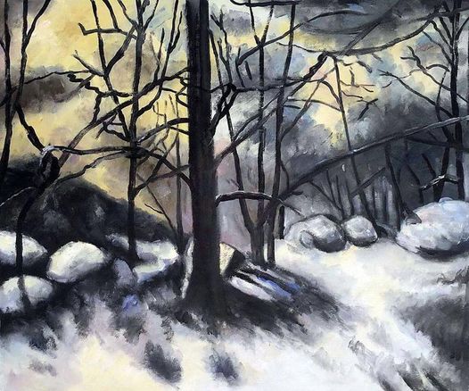 Paul Cézanne, Melting Snow, Fontainebleau, 1880