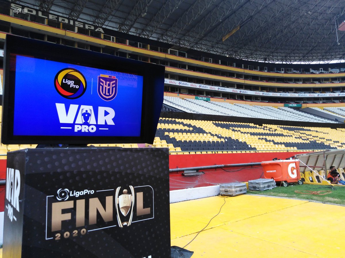 Se viene la final y el VAR está presente en el 🏟 Monumental 
#FinalLigaPro2020
