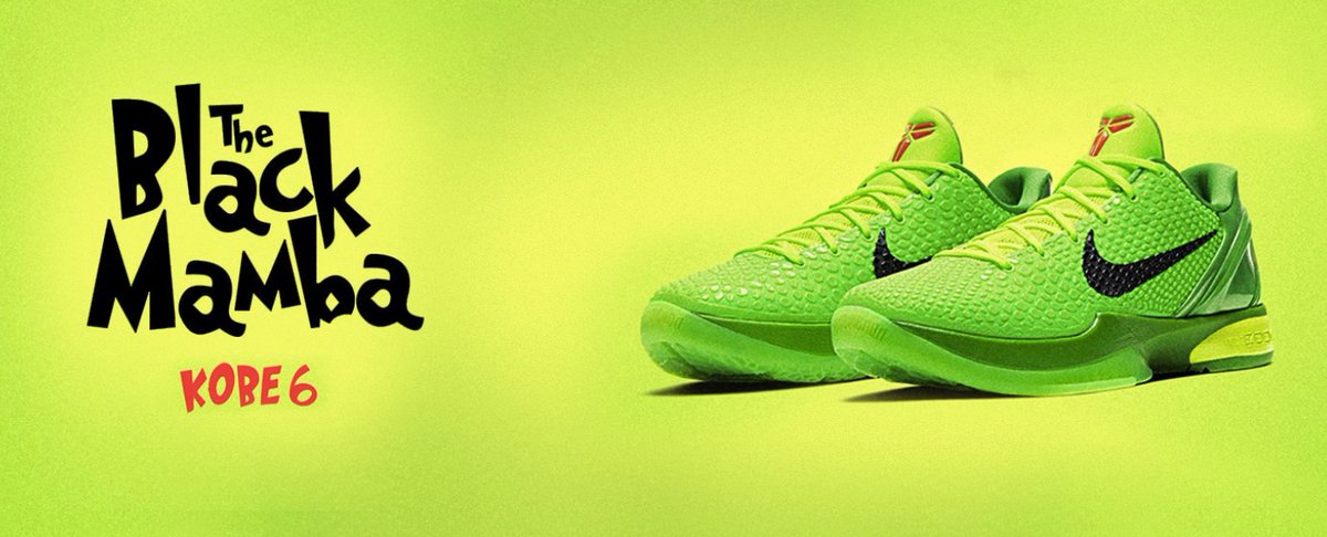 kobe 6 grinch shoe palace