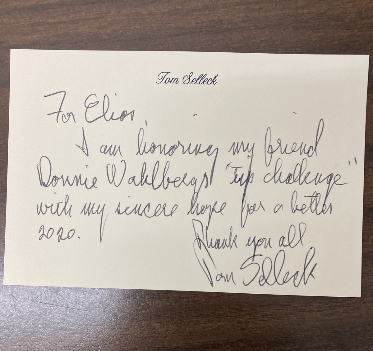 DonnieWahlberg's tweet image. I found out that my TV Dad #TomSelleck has generously accepted the #2020TipChallenge at Elios Upper East Side!

Love ya dad. ❤️

I didn’t start it but I’m proud to be part of it. To those who gave even the smallest extra amount this year — THANK YOU.
#spreadloveandlovewillspread