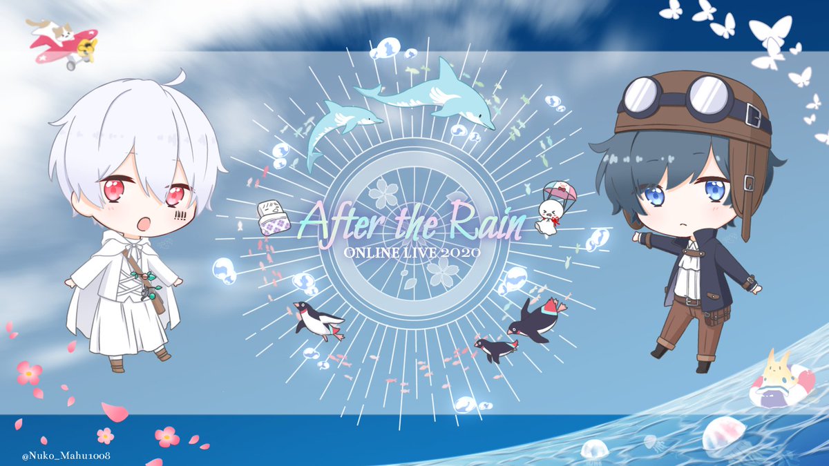 雨傘ぬこ After The Rain Online Live 楽しかった Atrlive まふあーと そらるの絵 T Co Nasylnc2ul Twitter