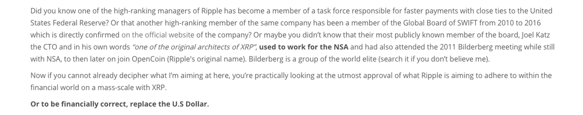 16. Just to show you how far the well runs. And why all of the above plans lead to XRP inevitably becoming the worlds reserve and or bridge currency. Check this out. These are pieces written over 2 years ago. Look how everything has panned out in 2020.