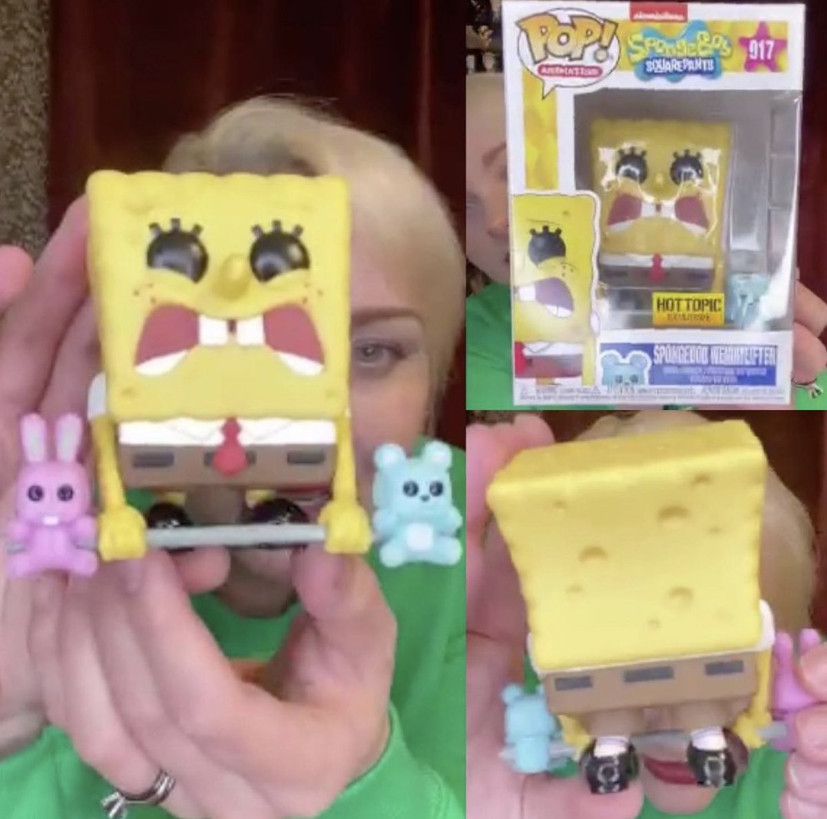 exclusive Spongebob weight lifting 