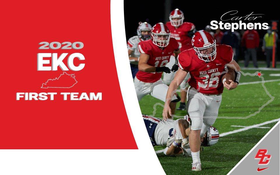 BCLionsFootball's tweet photo. Congratulations to Carter Stephens @c_stephens36 on making All-EKC First Team.

#HardWorkWorks https://t.co/0i82MA3Cfu