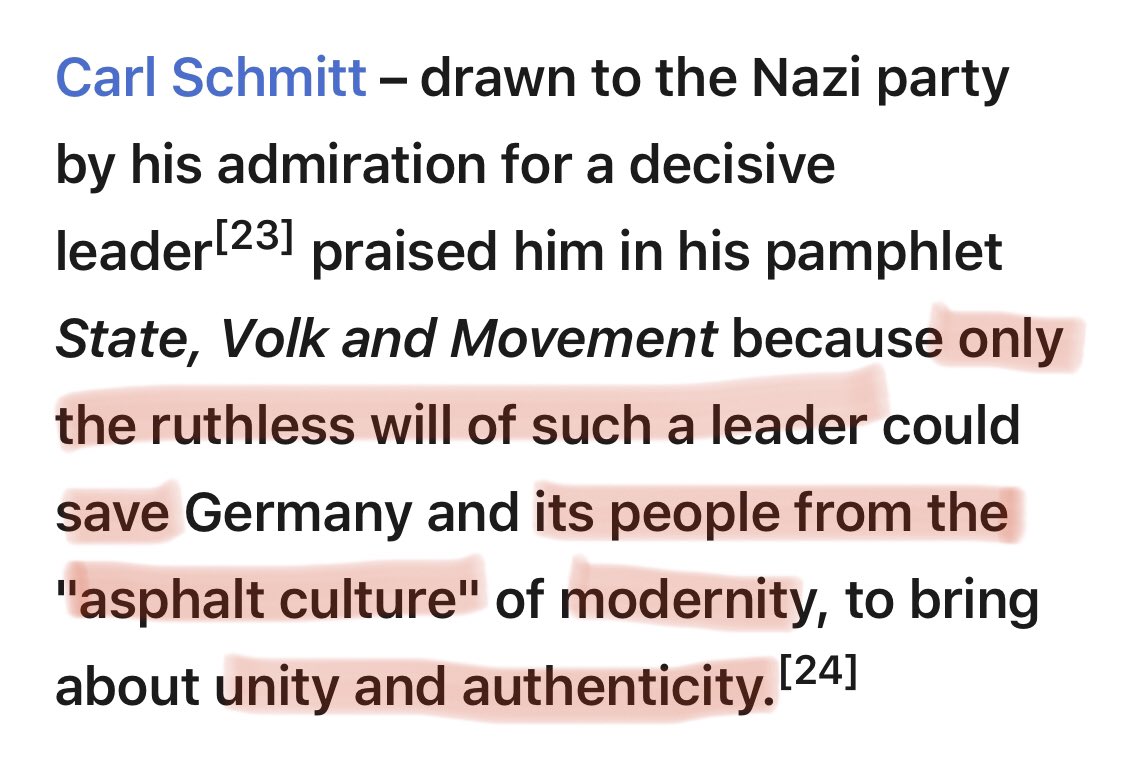 For those curious where the phrase “the banality of evil” came from, it’s this leadership principle that inspired the coinage of the term. When seemingly ordinary people adopt heinous policies or refuse to intervene, they’re following a Führerprinzip principle.