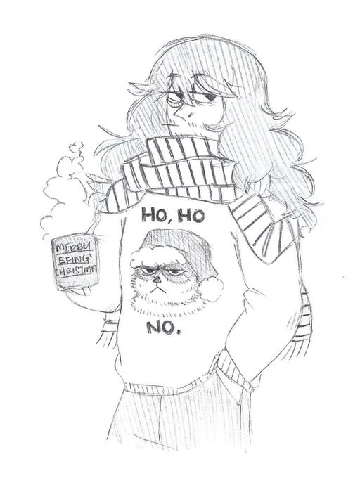 tis the season for ugly christmas sweaters #bnha #throwback 