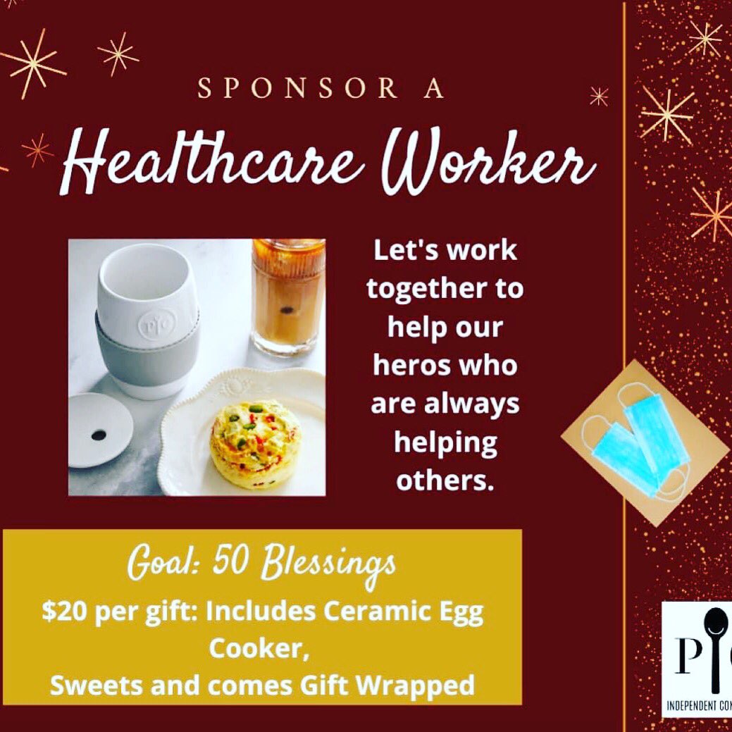 cherylj22's tweet photo. say THANK YOU to all the Health Care Workers who will continue to do so during the holidays and throughout the Winter months.
For only $20, you can help give back by sponsoring a Health Care Hero! These useful Microwave Egg Cookers will be delivered gift wrapped, and filled https://t.co/qpgn7JwQbY