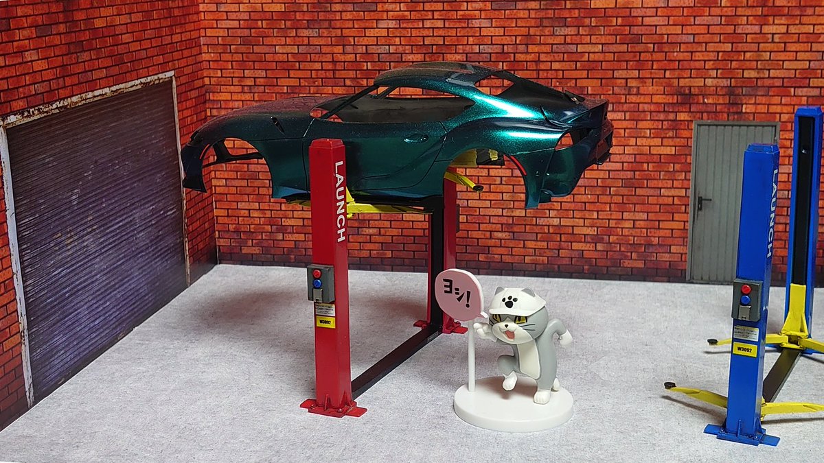 somtakapi's tweet photo. 例のScale Productionのジオラマベースシリーズ使ってみた。背景は普通のカラーコピーじゃったよ。まあ、情感出てるのでヨシ! #ScaleProduction https://t.co/pRiZ4bxt9D