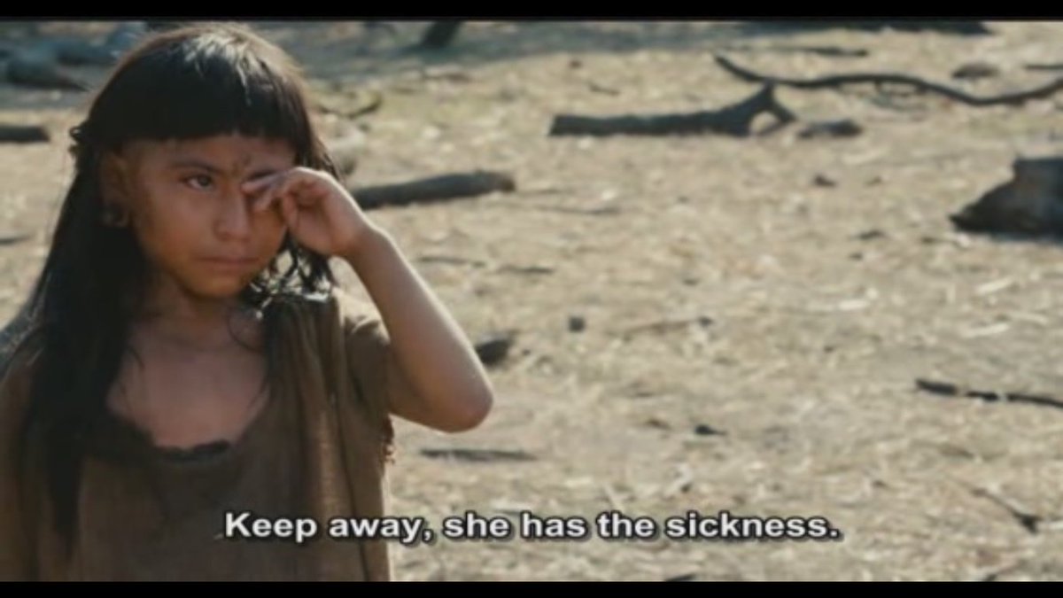 Spanish colonizer தான் தென் அமெரிக்காவுக்கு பெரியம்மை மாதிரி பல நோய்கள கொண்டு வந்து சேர்த்தது. ஆனா Mayans அவங்க வர முன்னாடியே நோயோட இருந்தாங்கன்னு ஏன் காமிக்கனும்?