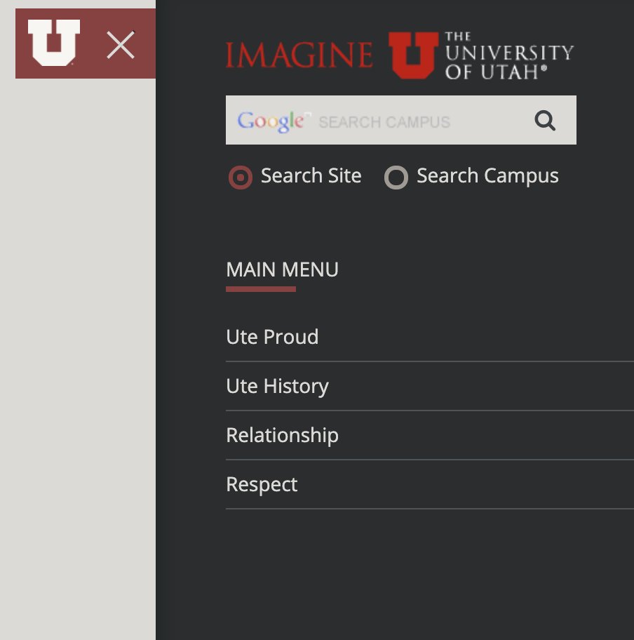 Okay, let's try the menu at the top.Now this looks promising! It says "Ute History"
