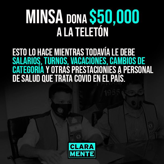 claraMENTEpana's tweet photo. Y el personal de salud que se coma un cable... https://t.co/tvAnIXKd7L