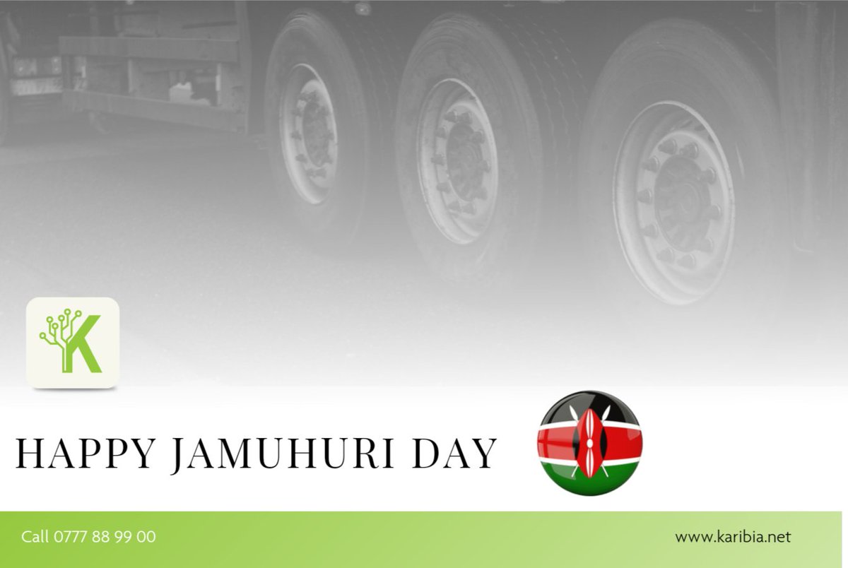 Karibiatech's tweet photo. Happy Jamuhuri Day to all Kenyans. Enjoy the day and stay safe. https://t.co/KRpCrZwneA