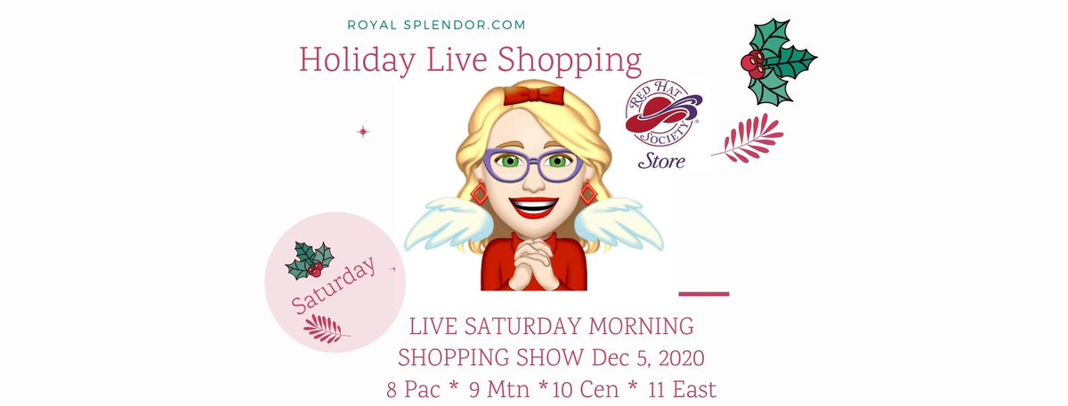 RedHatSocietyS's tweet photo. MORNING SHOW: 8 Pac * 9 Mtn * 10 Cen * 11 East. 🌟P R I Z E S 🌟 Will be offered from Royal Splendor during their LIVE Facebook shows! To pre-register for the event please click on this link:
https://t.co/9DIO6hgtwV https://t.co/SeKzkHXVaA